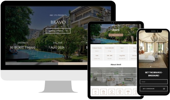 Singapore Property New Launch Landing Page